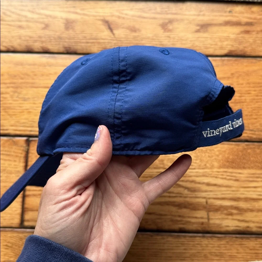 Vineyard Vines Lacrosse Sticks‎ Blue Adjustable Baseball Cap Hat Whale Logo Blue - Picture 6 of 12